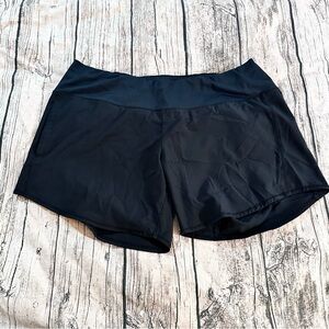 Oiselle Roga Black Lined Running Shorts Size 10 Athletic Athleisure